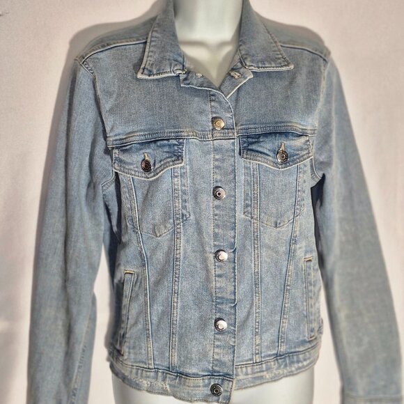 H&M classic Denim Jacket with metal buttons in size Medium - Picture 14 of 15